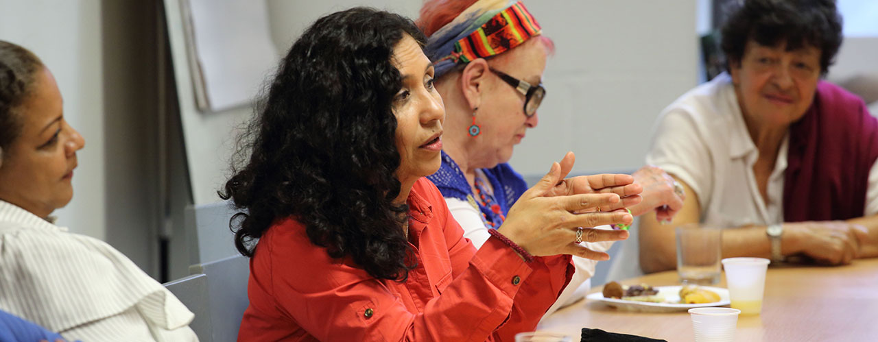 Members of Diaspora Women meeting in London